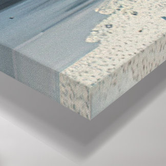 Atemberaubendes Bild mit blauer Blume - Vibrierend Leinwanddruck