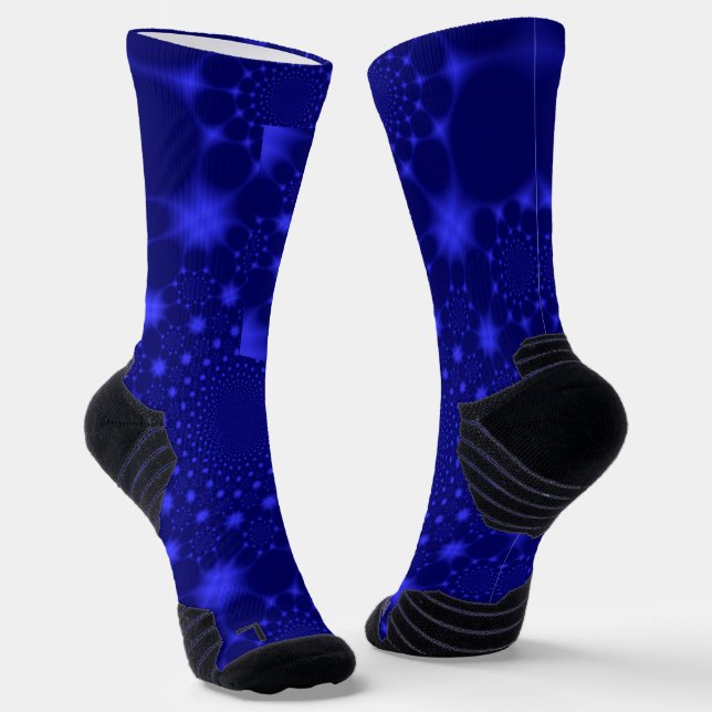Atemberaubendes Blau  Socken (Gewinkelt)