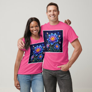 Atemberaubendes Design kosmischer Blumenträume T-Shirt
