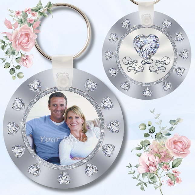 Atemberaubendes Diamond Herz billig, Foto Gastgesc Schlüsselanhänger (Diamond, Wedding Party Souvenirs. Photo Wedding Favors. Personalized, Best Wedding Party Favors.)
