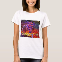 Atemberaubendes Drachenfeuerdesign T-Shirt