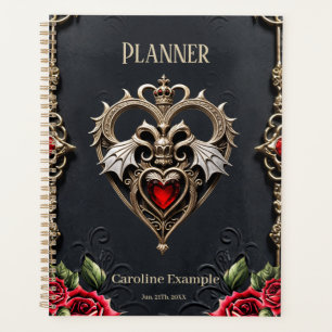 Atemberaubendes gotisches Herz Planer