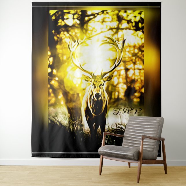 Atemberaubendes Hirsch 01-01 Wandteppich (Beispiel)