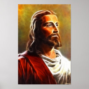 Atemberaubendes Jesus Portrait Poster
