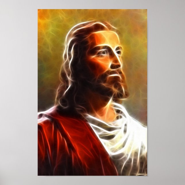 Atemberaubendes Jesus Portrait Poster (Vorne)