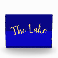 Atemberaubendes, lebendiges Royal Blue "The Lake"