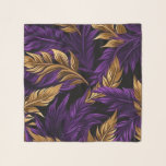 Atemberaubendes Lila und goldenes Blätterteig Chif Schal<br><div class="desc">Atemberaubendes Lila und goldenes Blätterteig Chiffon Scarf</div>