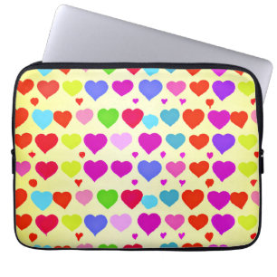 Atemberaubendes Muster für dynamische Liebe Laptopschutzhülle