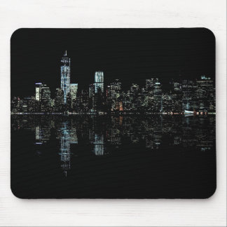 Atemberaubendes NachtFoto von New YorkSkyline Mousepad