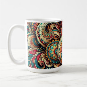 atemberaubendes Paisley-Muster Kaffeetasse