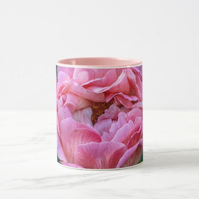 Atemberaubendes Peony: Elegante kanadische Blumenk Tasse (Zentrum)