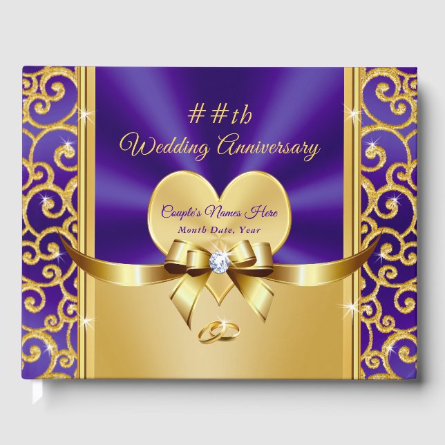 Atemberaubendes Personalisiertes Gästebuch (Vorderseite)