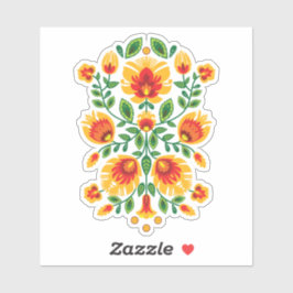 💛 🧡 ❤️ Atemberaubendes polnisches Folk Wycinanki Aufkleber