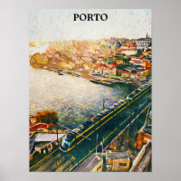 Atemberaubendes Porto Portugal Ölgemälde