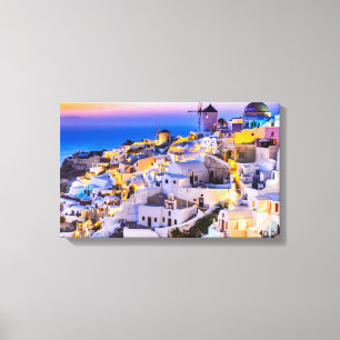 Atemberaubendes Santorini Griechenland Leinwanddruck