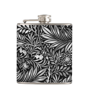 Atemberaubendes Silberfaser Flachmann