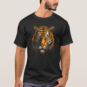 Atemberaubendes Tigergesicht-Design - Ein auffalle T-Shirt