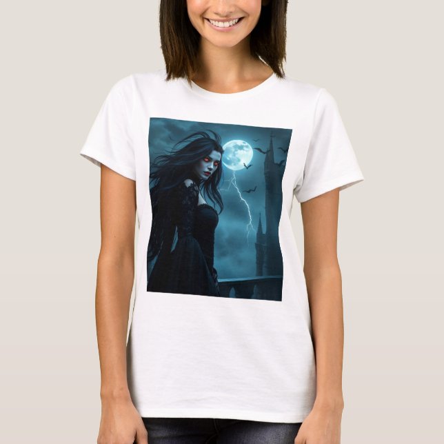Atemberaubendes Vampire Queen Glow Tee – Jetzt kau (Vorderseite)
