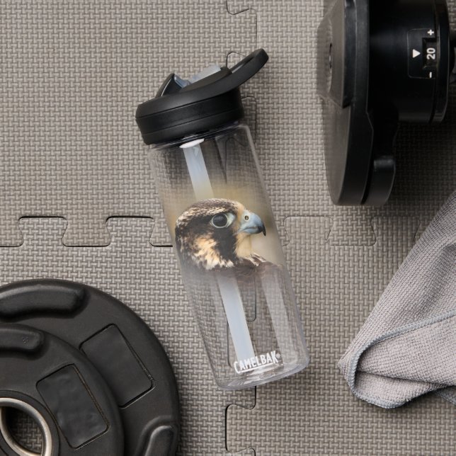 Atemberaubendes Vignettiertes Profil eines Peregri Trinkflasche (Fitnessstudio)