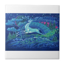 Atemberaubendes Vintages russisches blaues Fliese