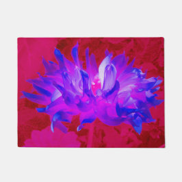 Atemberaubendes Violet Blau und Hot Pink Kaktus Da Fußmatte