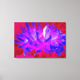 Atemberaubendes Violet Blau und Hot Pink Kaktus Da Leinwanddruck