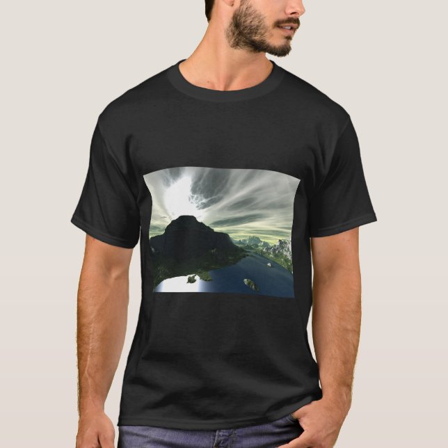 Atemberaubendes Wasser Panoramablick T-Shirt (Vorderseite)