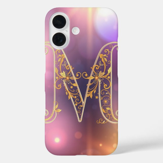 Atemberhebendes transparentes Brief M Case-Mate iPhone Hülle (Rückseite)