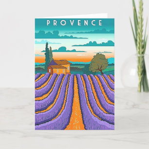 Atemberkobendes Provence Frankreich Feiertagskarte