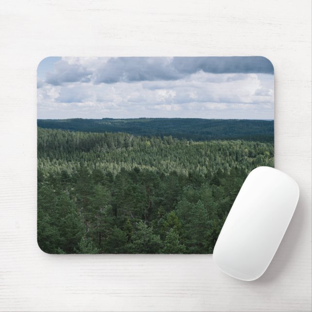Atemberlandshaft Luftbild Wald Mousepad (Mit Mouse)