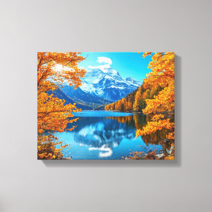 Atembernde Herbstlandschaft Leinwanddruck