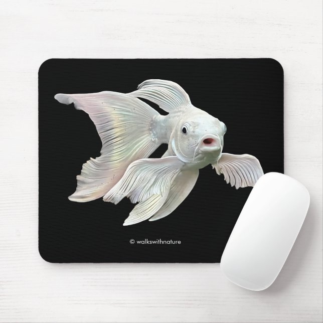 Atembernde Platin-Schmetterlings-Koi-Karpfen Mousepad (Mit Mouse)