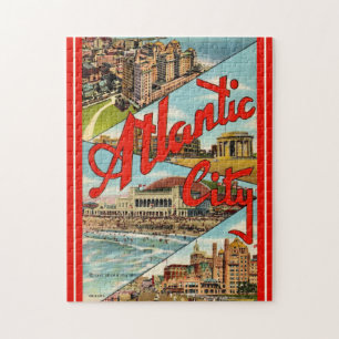 Atembernde Postkarte von Atlantic City Puzzle