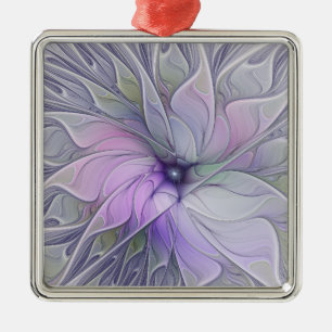 Atembernde Schönheit Moderne Abstrakte Fraktal Kun Ornament Aus Metall