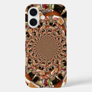 Atemberndes Sushi-Mosaik   Erdiges Braun & Kupfer iPhone 16 Hülle