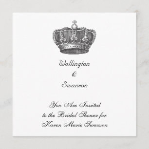 Atemberonende alte Weltkrone Einladung