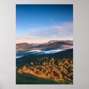 Atemberregende Herbstlandschaft von Šilentabor, Sl Poster