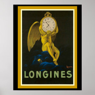 Atemberregendes Longines Vintage-Werbeplakat 16 x Poster