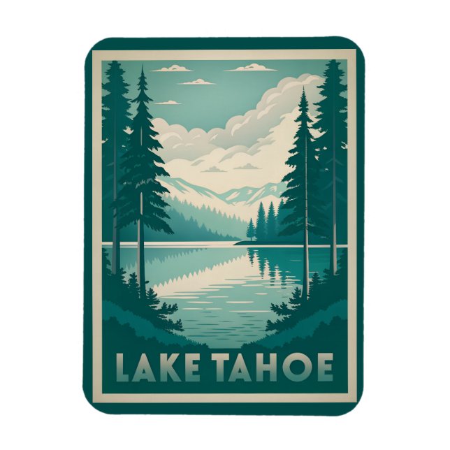 Atemberrübender Lake Tahoe Magnet (Vertikal)