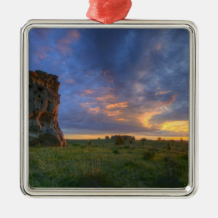 Atemembernde Sonnenuntergangs-Himmel an den Medici Silbernes Ornament