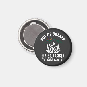 Atemlose Wandergesellschaft Lustig Retro Magnet