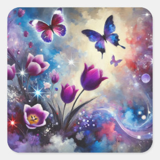 Atemnot Quadratischer Aufkleber