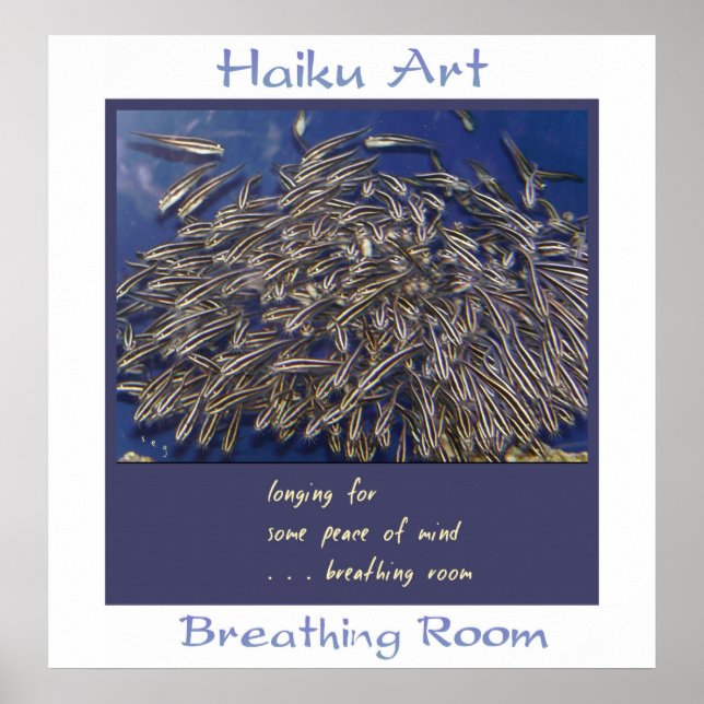 Atemsaal Haiku Art Print Poster (Vorne)