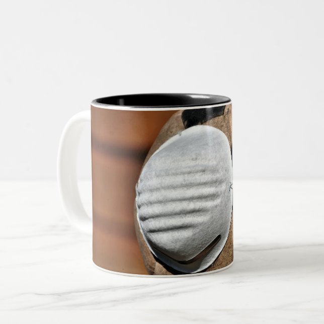 Atemschutz Zweifarbige Tasse (Vorderseite Links)
