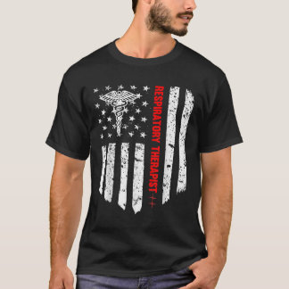 Atemtherapeut American Flag Patriotic Medi T-Shirt
