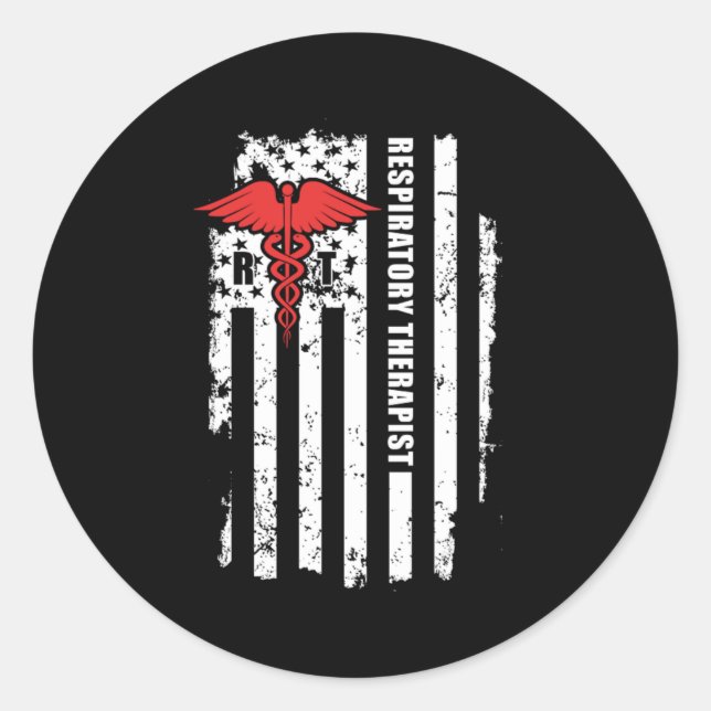 Atemtherapeut CNA zertifizierte Krankenpflege Runder Aufkleber (Vorderseite)