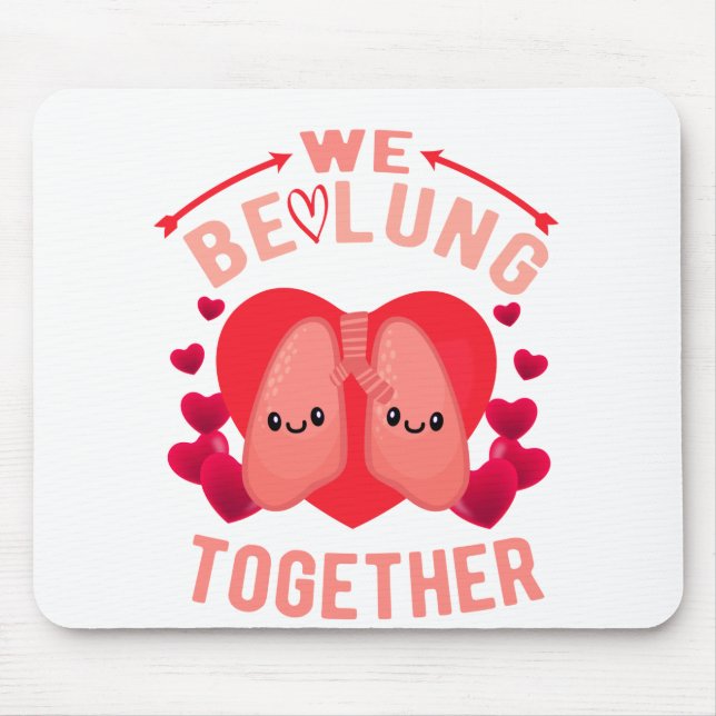 Atemtherapeut Couple Wir sind zusammen Mousepad (Vorne)