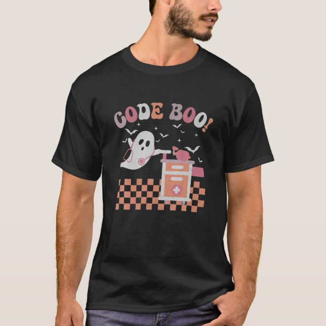 Atemtherapeut Halloween-Code Boo Gruselig T-Shirt (Vorderseite)