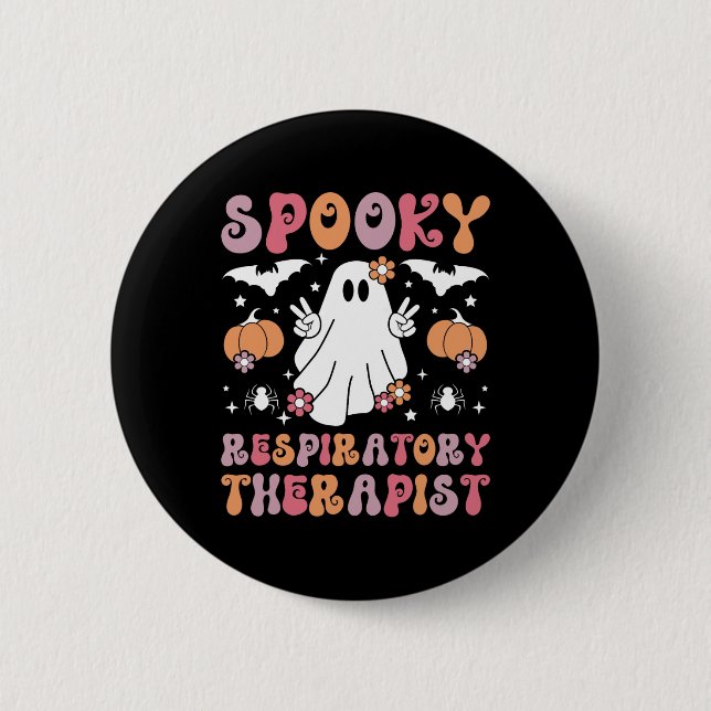 Atemtherapie Halloween Button (Vorderseite)