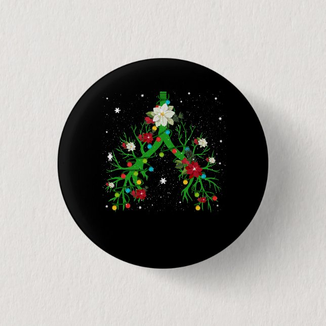 Atemtherapie Weihnachtslichttherapeut Lung Button (Vorderseite)
